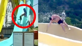 10 Epische Wasserrutschen Fails - Mit Kamera aufgenommen!