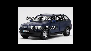 Bmw x5 miniature pack led 1:24 maisto