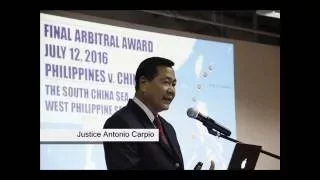 Mapping the Philippine Claim: Justice Antonio Carpio's lecture