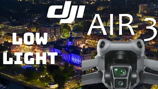 DJI Air 3 LOW LIGHT 4K - How both cameras perform no edits right out of the box