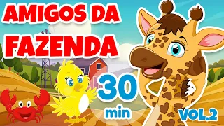 Amigos da Fazenda Vol.2 - Giramille 30 min | Desenho Animado Musical