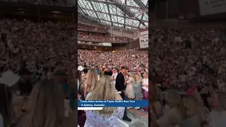 Travis Kelce arrives at Taylor Swift’s Eras Tour in Sydney, Australia