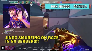 PRX Jingg *SMURFING* on NA Ranked servers on RAZE!!