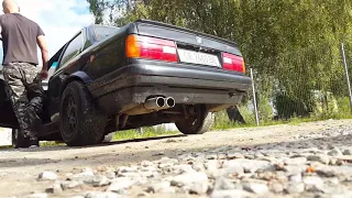 BMW 325I E30 straight pipes exhaust sound