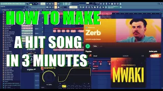 HOW TO MAKE A HIT SONG IN 3 MINUTES - MWAKI - REMAKE FL STUDIO