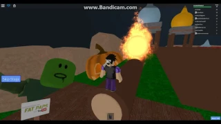 Roblox Escape the Haunted House OBBY RACE!!! EVIL PUMPKINS.....