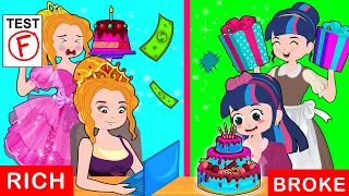 Your Mom and My Mom! GOOD vs BAD Student! Funny Situations | Poor Princess Life Animation