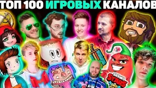 ТОП 100 ИГРОВЫХ  КАНАЛОВ В СНГ ПО ПОДПИСЧИКАМ