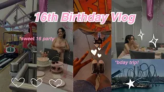 My 16th Birthday Vlog | Islands of Adventure trip, girly birthday party + more 💕