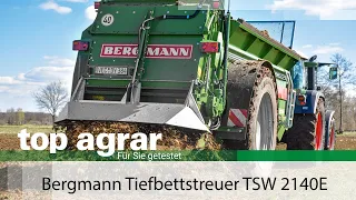 Manure spreading according to the map - Bergmann TSW 2140E in the top agrar practical test