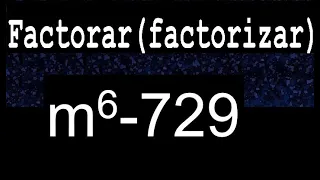 m6-729 factorar descomponer factorizar polinomios varios metodos