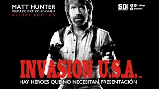 INVASION U.S.A. / MATT HUNTER FIGURA 18 CM CON DIORAMA / DELUXE EDITION