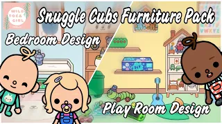 SNUGGLE CUBS FURNITURE 🧸 BEDROOM AND PLAY ROOM DESIGNS 👶🏼✨💗 TOCA LIFE WORLD 🌎