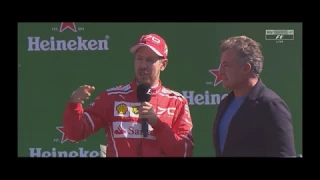 Interview Podium Race Monza F1 2017