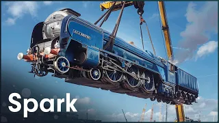 Hauling Eisenhower's Personal A4 Pacific Steam Locomotive Across The Atlantic | Huge Moves | Spark