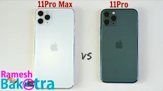 Apple iPhone 11 Pro Max vs 11 Pro SpeedTest and Camera Comparison