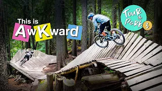 Pushing My Luck on These Weird and Wild Bike Park Features