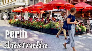Perth City Centre Western Australia| 4k walking tour of Perth Australia|hay street, Murray street