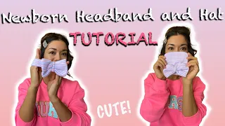 Cute Newborn Hat and Headband tutorial!