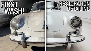 First Wash - FAKE Barn Find Porsche 356C THE WORKS Restoration Detailing