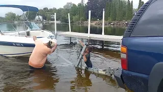 Boat ramp- Lake Winnipesaukee