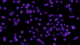 Fly Up💜Neon Light Heart  | Heart Background Video Loop | Animated Background | Wallpaper Heart