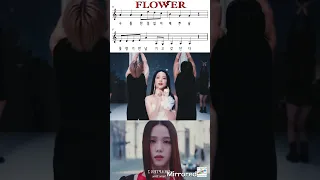 지수(JISOO)-꽃(FLOWER)/악보(가사)/블랙핑크(BLACKPINK)/M/V 거울모드(Mirrored)