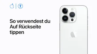 So verwendest du „Auf Rückseite tippen“ auf deinem iPhone | Apple Support