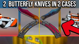 HE OPENED 2 CASES AND GOT 2 KNIVES?!