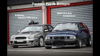 BMW 325i Kompressor/SUBARU WRX STI sous la pluie Circuit Fay de Bretagne