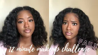 12 MINUTE MAKEUP CHALLENGE *FAIL*