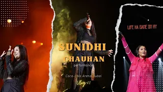 Sunidhi Chauhan Live Concert in Dubai  #cocacola Arena 2022 Full Concert #Dubai   EP - 61 Vlog