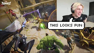 xQc reacts to Marvel Rivals Trailer