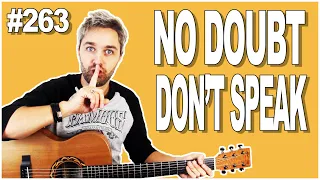 How To Play NO DOUBT Don't Speak Guitar Video + Tabs + Backing Track