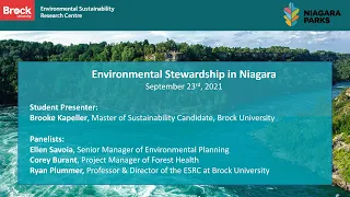 Environmental Stewardship Speaker Series: Environmental stewardship in Niagara