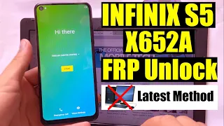 Infinix S5 FRP Bypass Without Pc | infinix X652A Google Account Bypass 2022