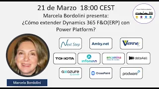 Power Platform Madrid XLI Marcela Bordolini "Cómo extender Dynamics 365 F&O-ERP con Power Platform?