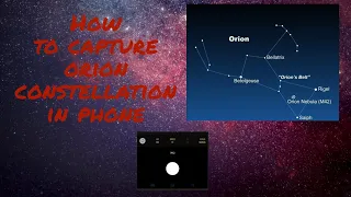 how to capture orion constellation in mobile phone in level 6 light pollution city🌌