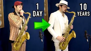 1 Day vs 10 Years of Playing Sax 🎷