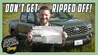 DON'T GET RIPPED OFF!  Buying a New Toyota Tacoma For MSRP!