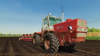 Пахота Т-150К после капиталки Farming simulator 2019