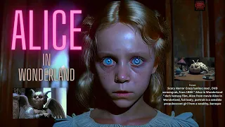 Crazy Alice in Wonderland as 80's horror fantasy film