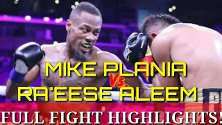 MIKE PLANIA VS RAEESE ALEEM FIGHT HIGHLIGHTS! PLANIA TALO SA LAHAT NG ROUNDS!