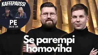 Se parempi homoviha - Kansanedustajat Tynkkynen, Vigelius ja Bergbom | Kaffepaussi | 80