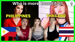 PHILIPPINES VS THAILAND Female Celebrities | Who is more beautiful? | Asian Australian Reaction