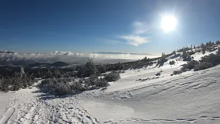 Pilsko Zimą z Przełęczy Glinne - Beskid Żywiecki