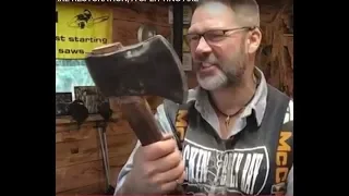 VINTAGE AXE RESTORATION, A SPLITTING AXE