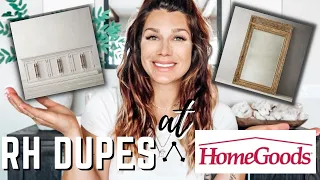 RESTORATION HARDWARE DUPES AT HOMEGOODS | SHOP WITH ME | 2021