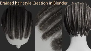 Cornrow (Braided Hair) Blender 2.8x Teaser