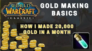 Gold Making Basics in WOW Classic | TSM | Alchemy and how I made 20,000g in the past 30 days